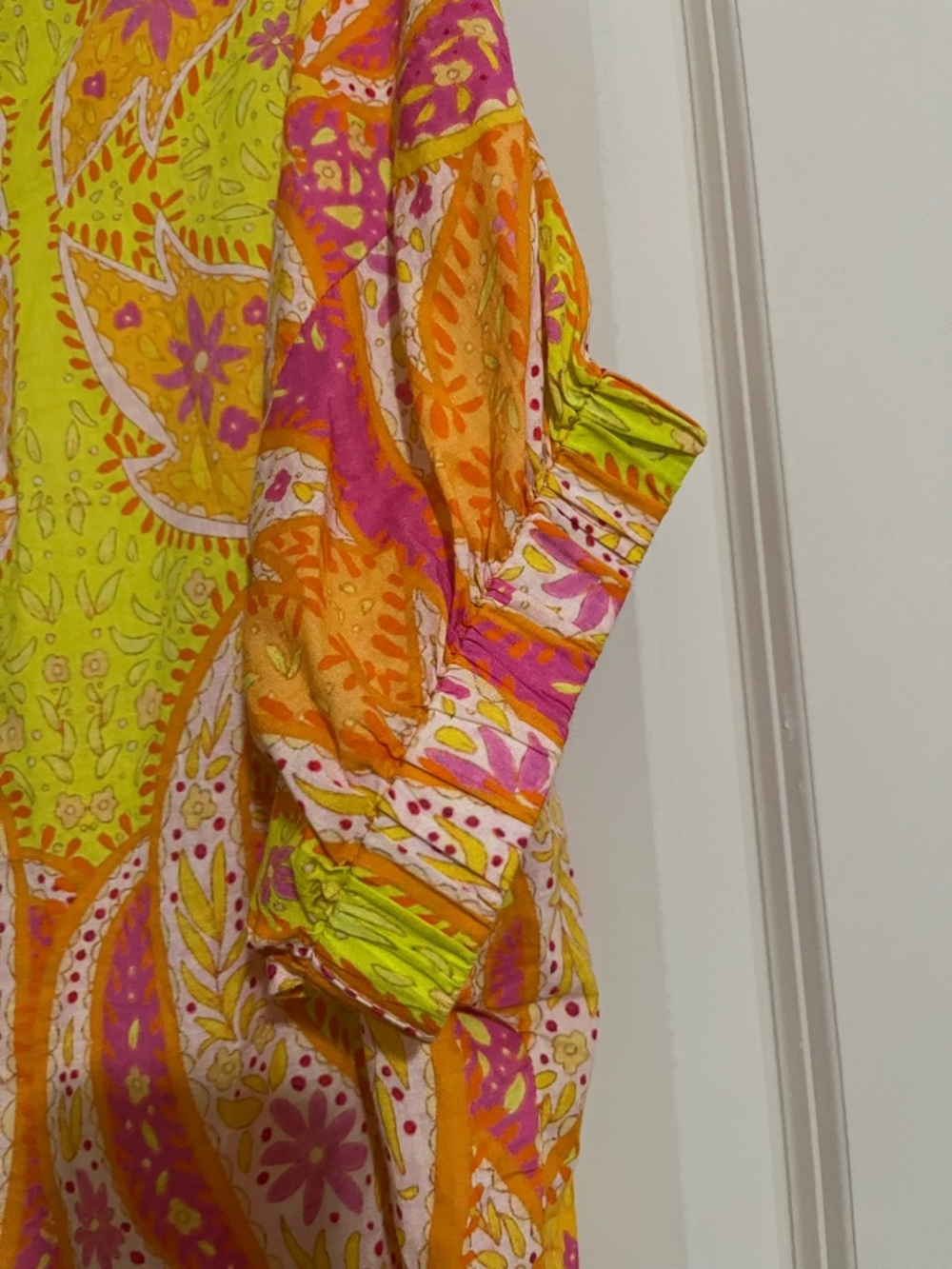 Ivy Jane Popping Paisley Vibrant Retro Style Top Boho Summer S/M Cotton - Picture 5 of 5